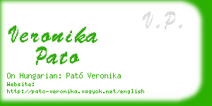 veronika pato business card